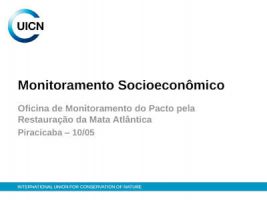 UICN - Monitoramento Socioeconômico-uicn