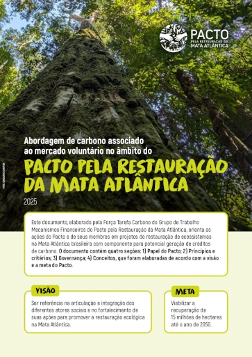 Abordagem de carbono associado ao mercado voluntário no âmbito do Pacto pela Restauração da Mata Atlântica (2025)